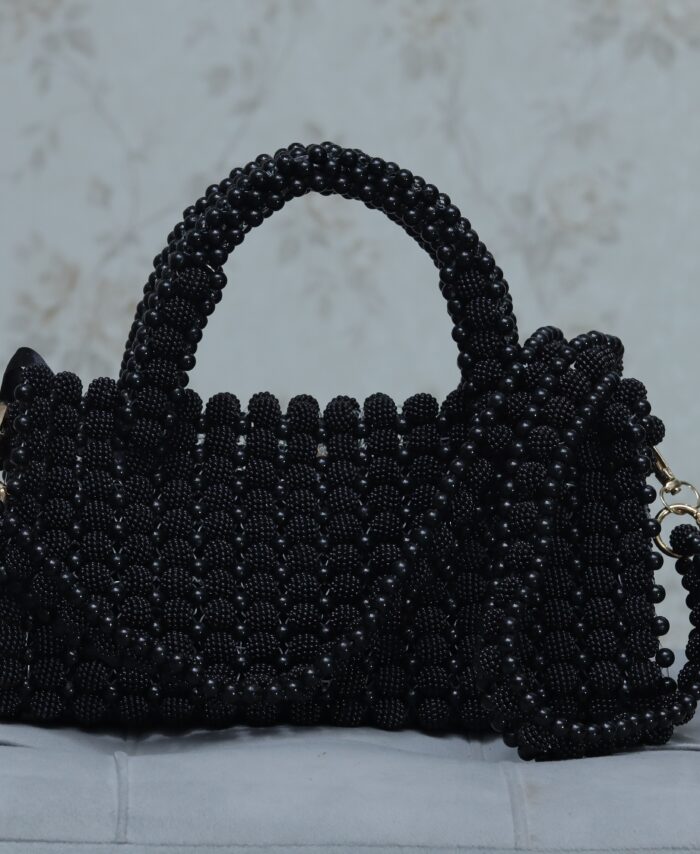 Metallic Bead Handbag
