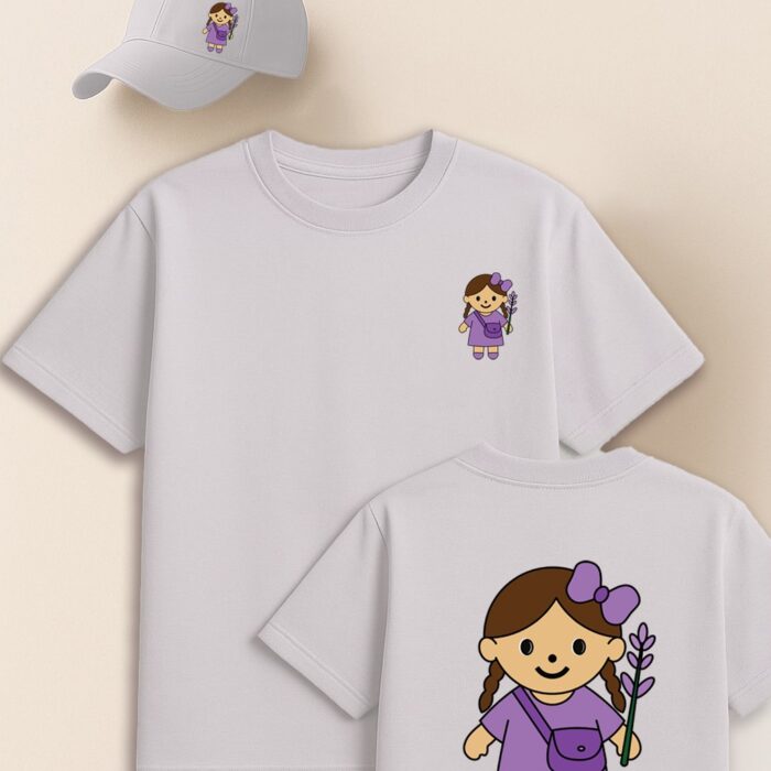 lavander GIRL T-shirt & cap