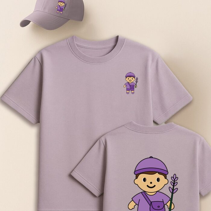lavander boy T-shirt & cap