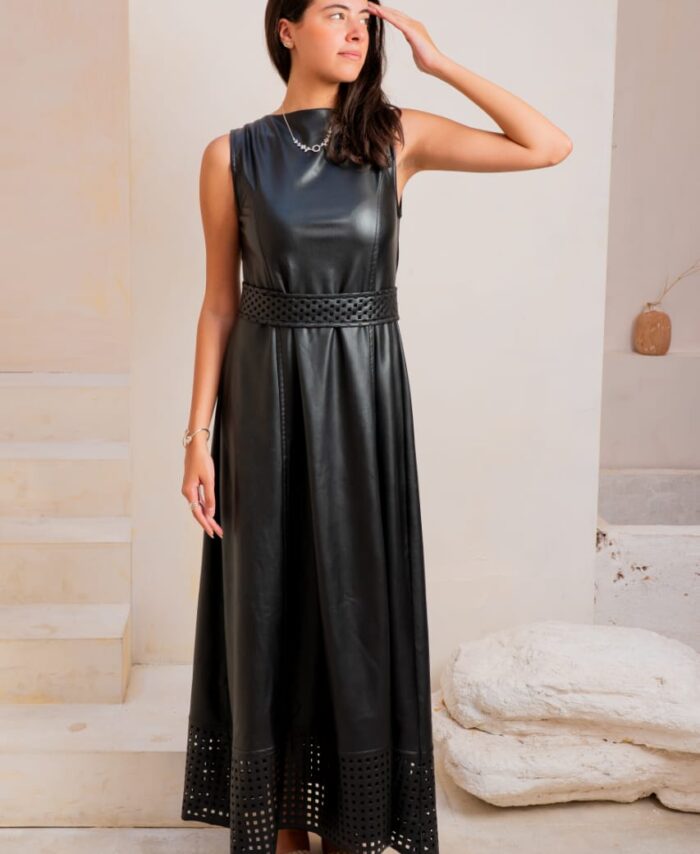 Leather dress